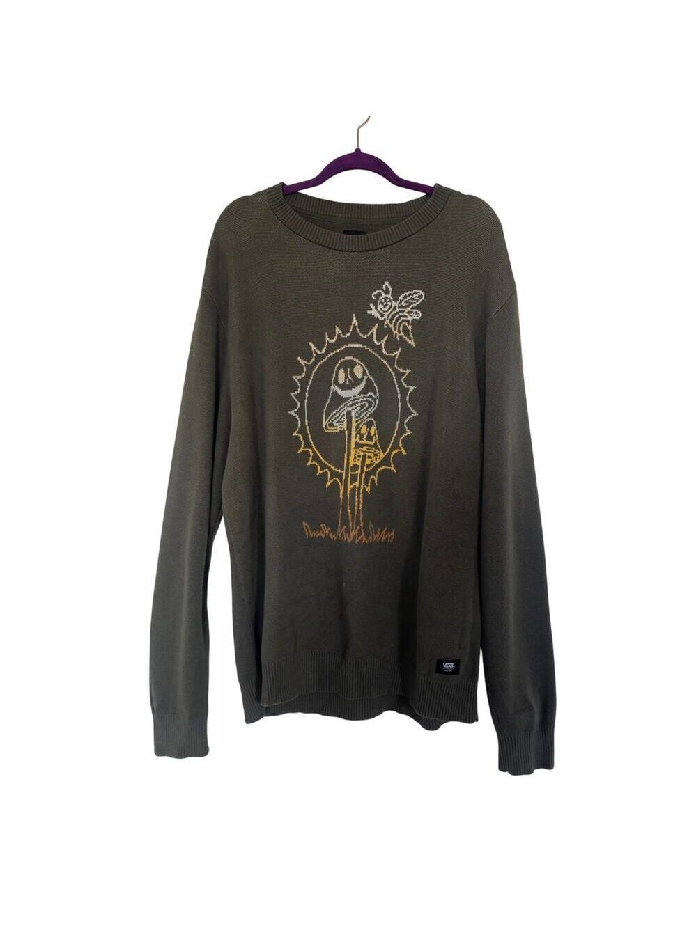 Vans Plant Harmony Dark Green Sweater Size XL